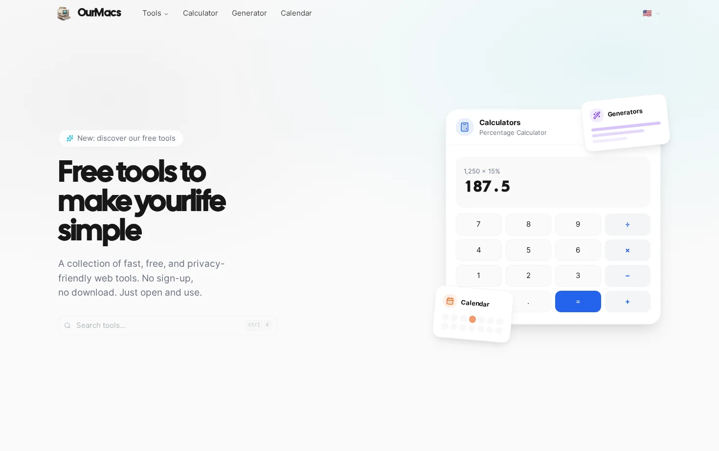 OurMacs 页面快照